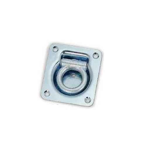 Square Recessed Rope Ring Steel Zinc Plated - 9193