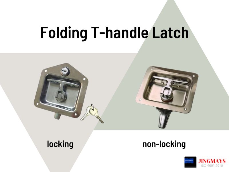What are folding T-handle latches 