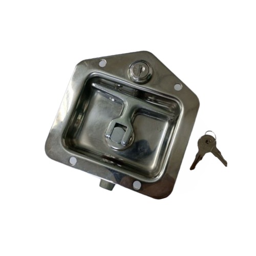 Locking Folding T Handle Stainless Steel Polished W/Holes - 91250