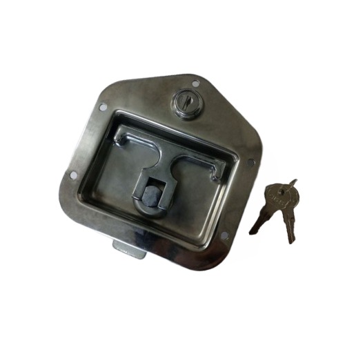 Locking Folding T Handle Stainless Steel Polished W/Holes - 91319