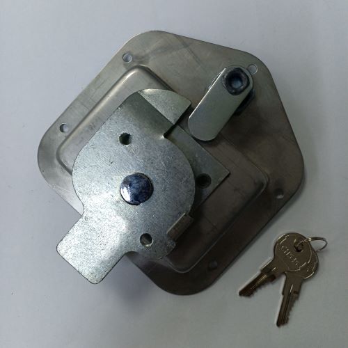 Locking Folding T Handle Stainless Steel Polished W/Holes - 91319