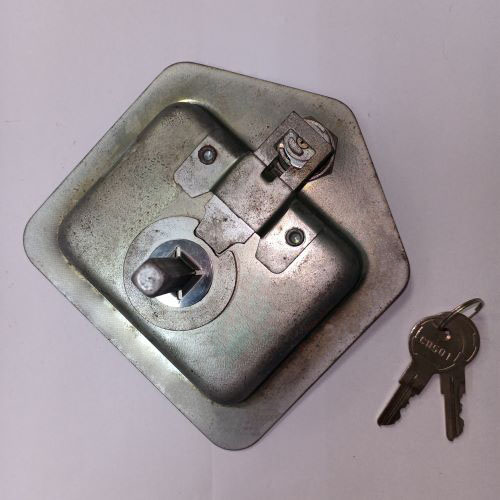 Locking Folding T Handle Stainless Steel Polished W/Holes - 91252