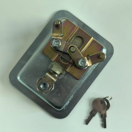 Locking Recessed Paddle Latch Steel Zinc Plated W/O Mtg. Holes W/2 keys – 91308